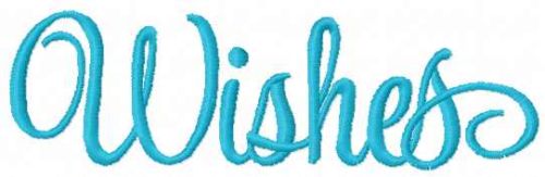 Wishes free embroidery design