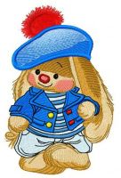 Bunny Mi the sailor 2 embroidery design