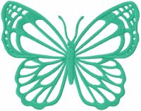 Ultramarine butterfly embroidery design