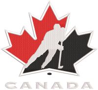 Canada National Team Hockey logo embroidery design