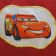 Lightning McQueen design on cover embroidered