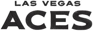 Las Vegas Aces Wordmark Logo embroidery design