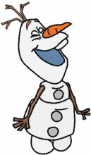 Happy Olaf 6 embroidery design