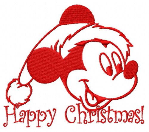 Christmas Mickey Mouse 7 machine embroidery design