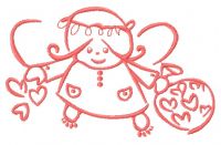 Cute little fairy 2 embroidery design