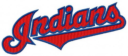 Cleveland Indians logo 2 machine embroidery design