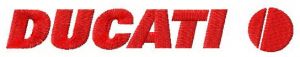 Ducati logo embroidery design