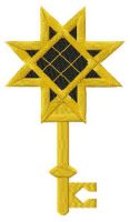 Star key 2 embroidery design