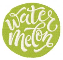 Watermelon embroidery design