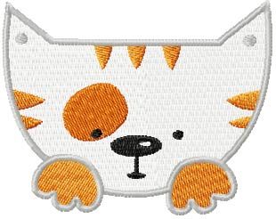 Moxito Cat free machine embroidery