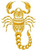 Scorpion 2 embroidery design