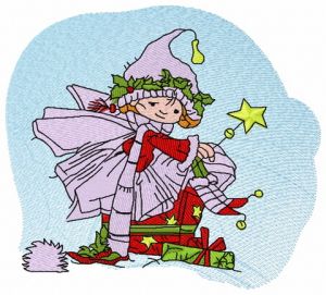 Christmas elf 5 embroidery design