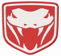 Dodge Viper Fangs embroidery design