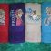 Towels embroidered with Olaf, Anna and Elsa designs