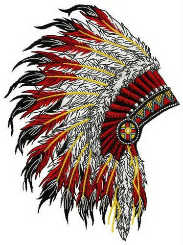 Nice warbonnet machine embroidery design
