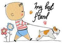 My best friend embroidery design