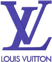 LV Louis Vuitton round logo machine embroidery design file