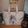 Tote bag with free Spring machine embroidery design