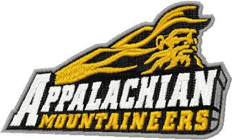 Appalachian state mountaineers logo machine embroidery design