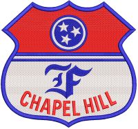 Chappel hill logo embroidery design