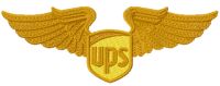 UPS gold wings embroidery design