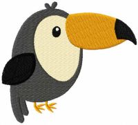 Toucan baby free embroidery design