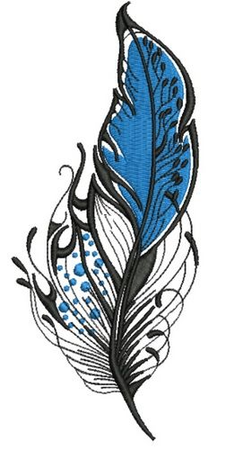 Feather 20 machine embroidery design