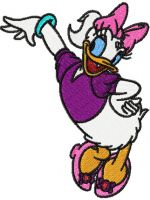 Daisy Duck embroidery design
