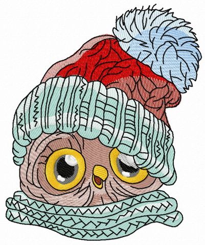 Baby owl 2 machine embroidery design