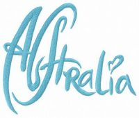 Australia embroidery design
