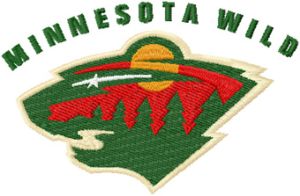 Minnesota Wild logo embroidery design