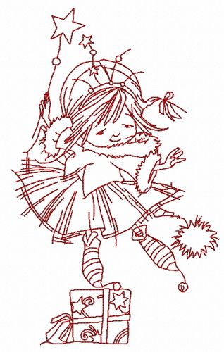 I'm Christmas fairy 3 machine embroidery design      