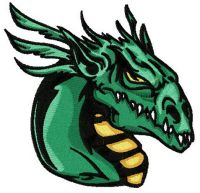 Valley dragon embroidery design