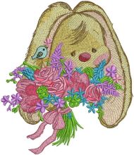 Sad bunny Mi 2 embroidery design