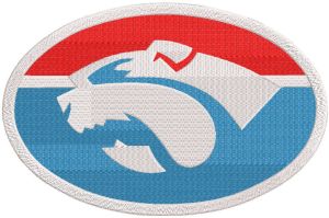 Western Bulldogs football club logo embroidery design