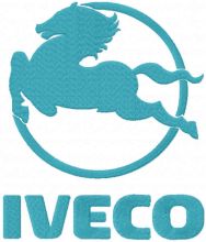 Iveco full logo embroidery design