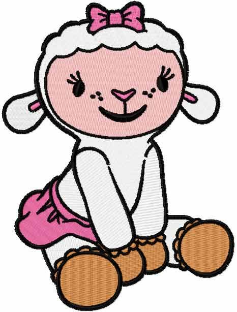 Lambie embroidery design 5