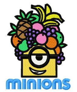 Tropical Minion 2 embroidery design