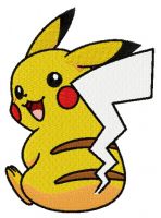 Pikachu 6 embroidery design