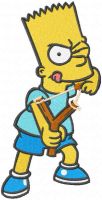 Bart Inspires embroidery design