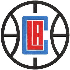 Los Angeles Clippers alternative logo 2016 embroidery design