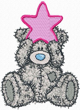 Teddy Bear Christmas machine embroidery design