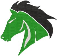 West Stanly High School logo embroidery design