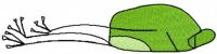 Funny frog free machine embroidery design 21