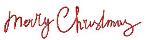 Merry Christmas 3 machine embroidery design