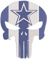 Dallas Cowboys Punisher embroidery design