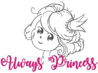 Always Princess free embroidery design