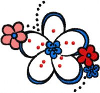 Flower it embroidery design