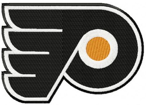 Philadelphia Flyers logo machine embroidery design