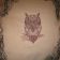 Tribal owl design embroidered on pillowcase